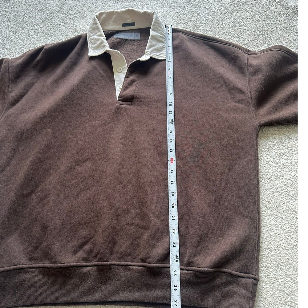 Abercrombie & Fitch Women's Oversized fleece sweatshirt size medium in brown - Picture 3 of 5
